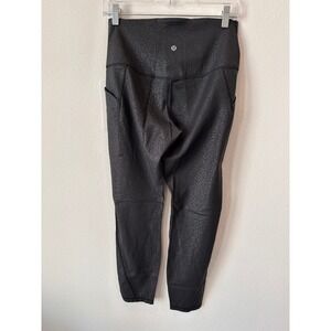 Lululemon Align High Rise Pant 25 Pockets Radiant Foil Black LW5EIDS Size 10